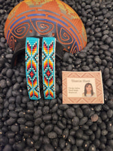 Load image into Gallery viewer, BEADED BARRETTES (PAIR)TURQUOISE - SHARON HUNT
