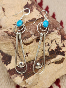 TURQUOISE EARRINGS - DELMAR ARMSTRONG