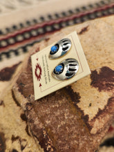 Load image into Gallery viewer, BEAR PAW MINI POST EARRINGS- LEROY PARKER - ASST STONES
