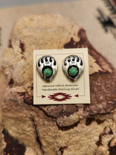 Load image into Gallery viewer, BEAR PAW MINI POST EARRINGS- LEROY PARKER - ASST STONES
