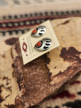 Load image into Gallery viewer, BEAR PAW MINI POST EARRINGS- LEROY PARKER - ASST STONES
