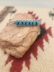 TURQUOISE CUFF -SMALL SIZE - NAVAJO- FRED HARVEY ERA