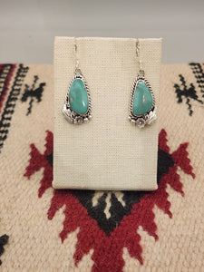 GREEN TURQUOISE EARRINGS - FANNIE PLATERO