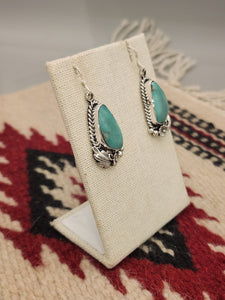 GREEN TURQUOISE EARRINGS - FANNIE PLATERO