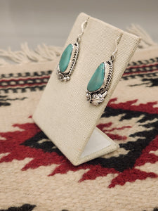 GREEN TURQUOISE EARRINGS - FANNIE PLATERO