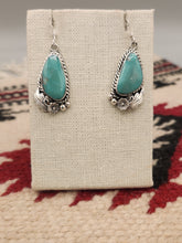 Load image into Gallery viewer, GREEN TURQUOISE EARRINGS - FANNIE PLATERO
