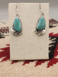 GREEN TURQUOISE EARRINGS - FANNIE PLATERO