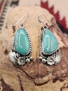 GREEN TURQUOISE EARRINGS - FANNIE PLATERO