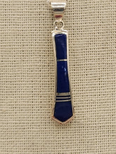 Load image into Gallery viewer, LAPIS INLAY NECKLACE on 18&quot;BOX CHAIN - ZUNI
