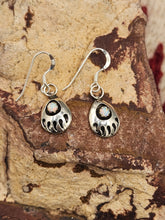 Load image into Gallery viewer, WHITE OPAL SMALL BEAR PAW EARRINGS - LITA PARKER
