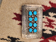 Load image into Gallery viewer, SLEEPING BEAUTY TURQUOISE BELT BUCKLE - NAVAJO
