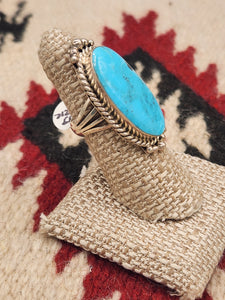 TURQUOISE RING - SIZE 6 - GREGG YAZZIE