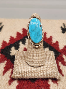 TURQUOISE RING - SIZE 6 - GREGG YAZZIE