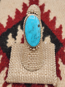 TURQUOISE RING - SIZE 6 - GREGG YAZZIE