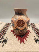 Load image into Gallery viewer, HORSEHAIR DREAMCATCHER BEAR POTTERY - SYLVIA JOHNSON #2
