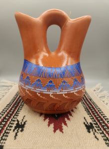 NAVAJO ETCHWARE WEDDING VASE - MAJORIE JOE