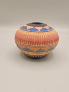 NAVAJO ETCHWARE POTTERY  - MICHAEL CHARLIE