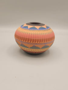 NAVAJO ETCHWARE POTTERY  - MICHAEL CHARLIE