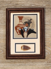 Load image into Gallery viewer, SANDPAINTING - KOKOPELLI, POTTERY &amp; MEDICINE BEAR - WATCHMAN
