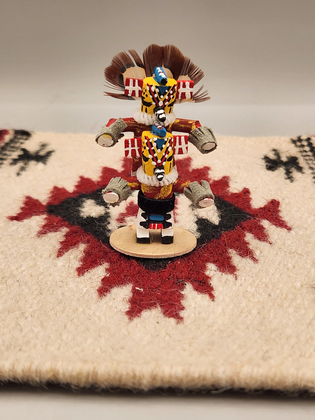 MINI PIGGYBACK KACHINA - HUMMINGBIRD