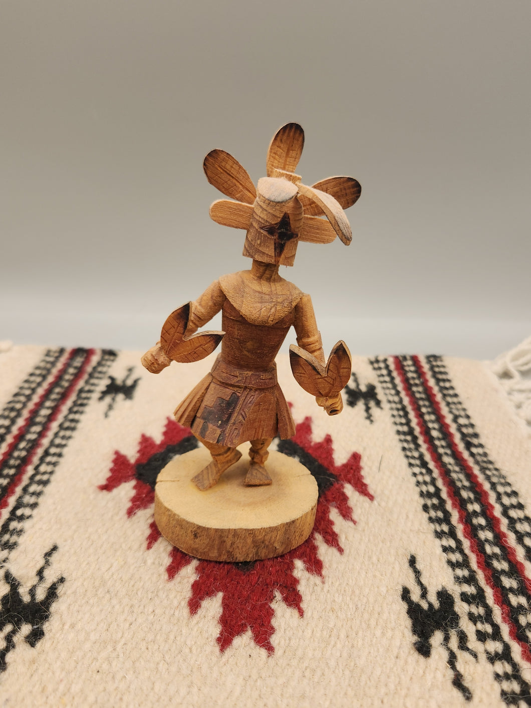 CHASING STAR ALL WOOD KACHINA - ROBERT PLATERO