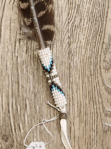 BEADED SMUDGING FEATHERS - JUDY APACHITO