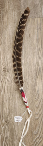 BEADED SMUDGING FEATHERS - JUDY APACHITO