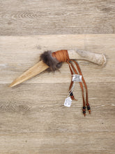 Load image into Gallery viewer, BONE KNIFE WITH ELK ANTLER - Dennis LaNeAyo
