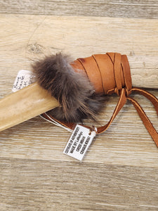 BONE KNIFE WITH ELK ANTLER - Dennis LaNeAyo