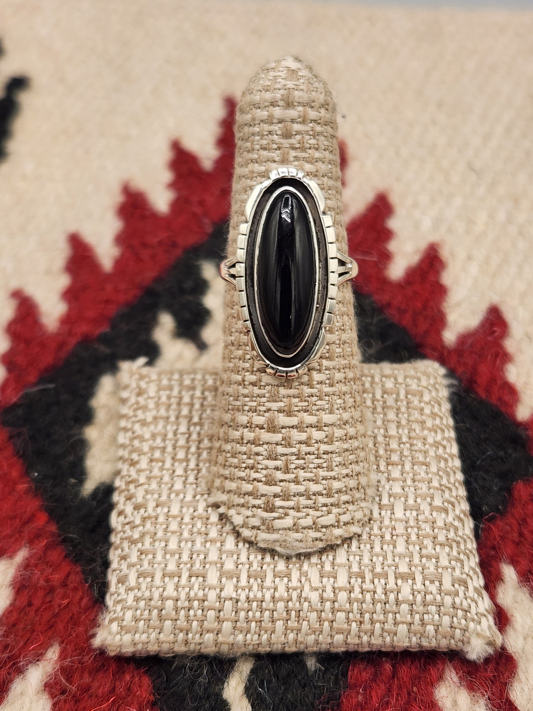 ONYX RING - SIZE 6- AMOS BEGAY