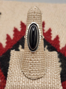 ONYX RING - SIZE 6- AMOS BEGAY