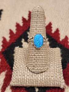 BLUE OPAL RING - SIZE 7.5 & 5.5 - JERRYSON HENIO