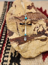 Load image into Gallery viewer, ZUNI INLAY CROSS NECKLACE  - SYLVESTER NOCHE
