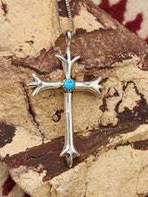 Load image into Gallery viewer, TURQUOISE CROSS NECKLACE  - BERNICE NELSON
