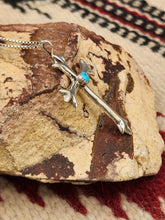 Load image into Gallery viewer, TURQUOISE CROSS NECKLACE  - BERNICE NELSON
