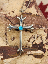 Load image into Gallery viewer, TURQUOISE CROSS NECKLACE  - BERNICE NELSON
