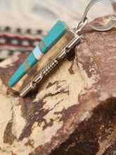 Load image into Gallery viewer, TURQUOISE  &amp; OPAL INLAY PENDANT W/CHAIN - BRANDON ETCITTY
