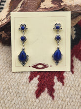 Load image into Gallery viewer, LAPIS POST STYLE DANGLE EARRINGS
