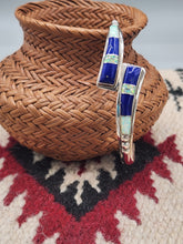 Load image into Gallery viewer, LAPIS &amp; OPAL INLAY CUFF BRACELET- JOHN CHARLEY
