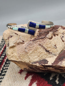 LAPIS & OPAL INLAY CUFF BRACELET- JOHN CHARLEY