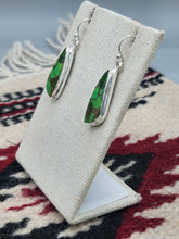 Load image into Gallery viewer, GREEN COPPER TURQUOISE EARRINGS
