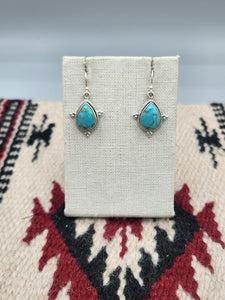 KINGMAN TURQUOISE TEARDROP EARRINGS