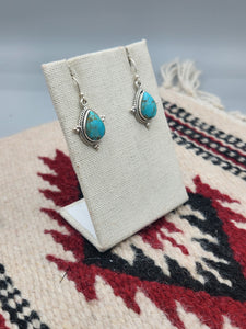 KINGMAN TURQUOISE TEARDROP EARRINGS