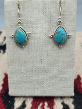 Load image into Gallery viewer, KINGMAN TURQUOISE TEARDROP EARRINGS
