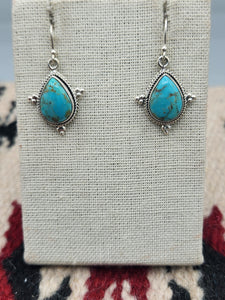 KINGMAN TURQUOISE TEARDROP EARRINGS