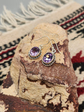 Load image into Gallery viewer, AMETHYST OVAL EARRINGS
