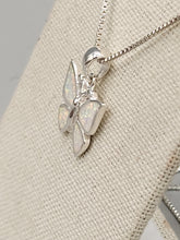 Load image into Gallery viewer, OPAL INLAY BUTTERFLY NECKLACE  WITH CHAIN
