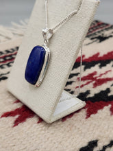 Load image into Gallery viewer, LAPIS PENDANT WITH CHAIN - RECTANGLE
