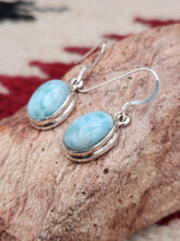 Load image into Gallery viewer, LARIMAR TEARDROP EARRINGS
