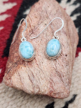 Load image into Gallery viewer, LARIMAR TEARDROP EARRINGS
